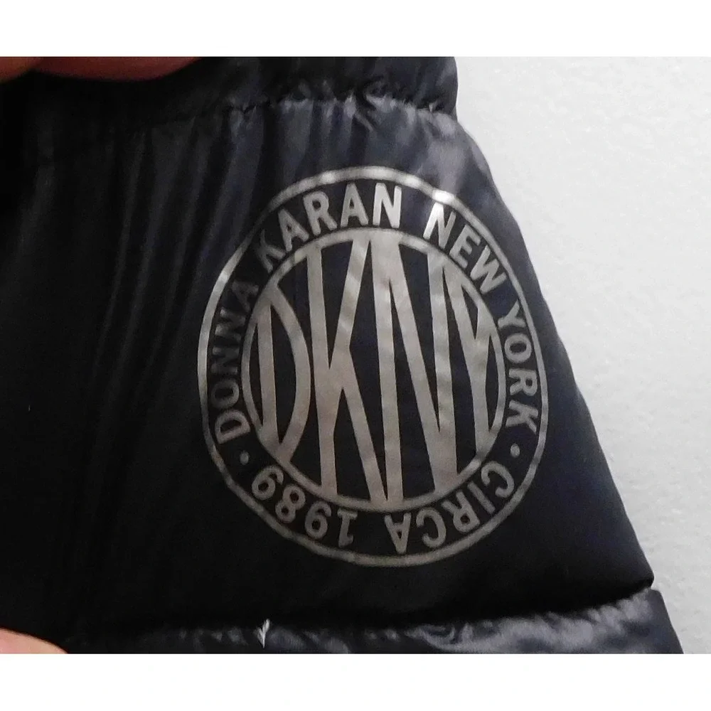 DKNY Black Premium Down‎ Hooded Jacket sz XS